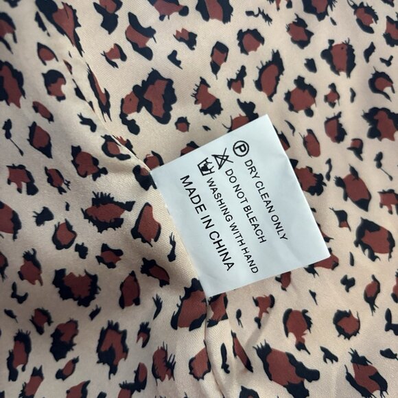 NWOT $600 PARKA PATCHED‎ HOODED Real Fur Removable Lining KHAKI COAT Sz Kid 12 - Picture 12 of 16